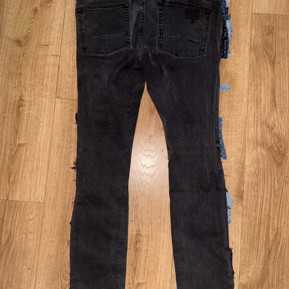 Custom Distressed Patchwork Denim - image 2